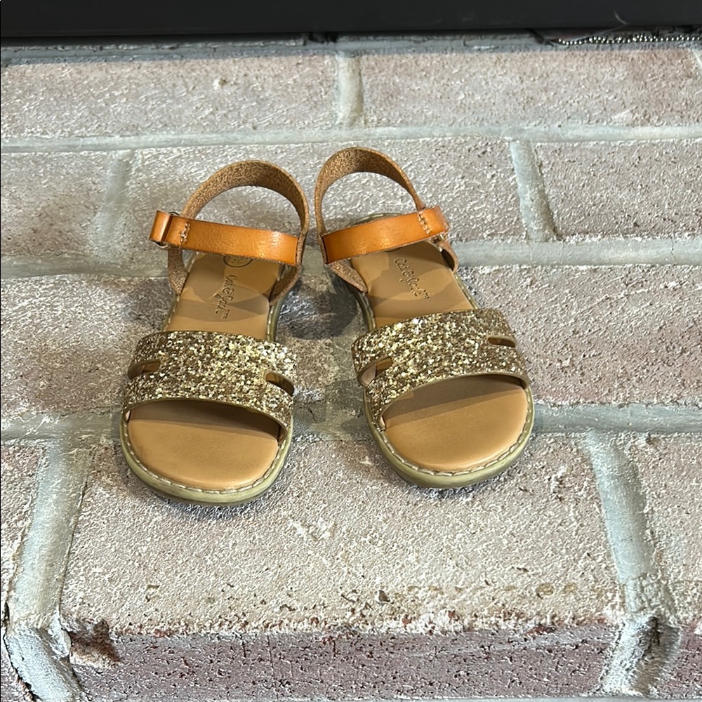 Cat & Jack Gold Glitter Sandals